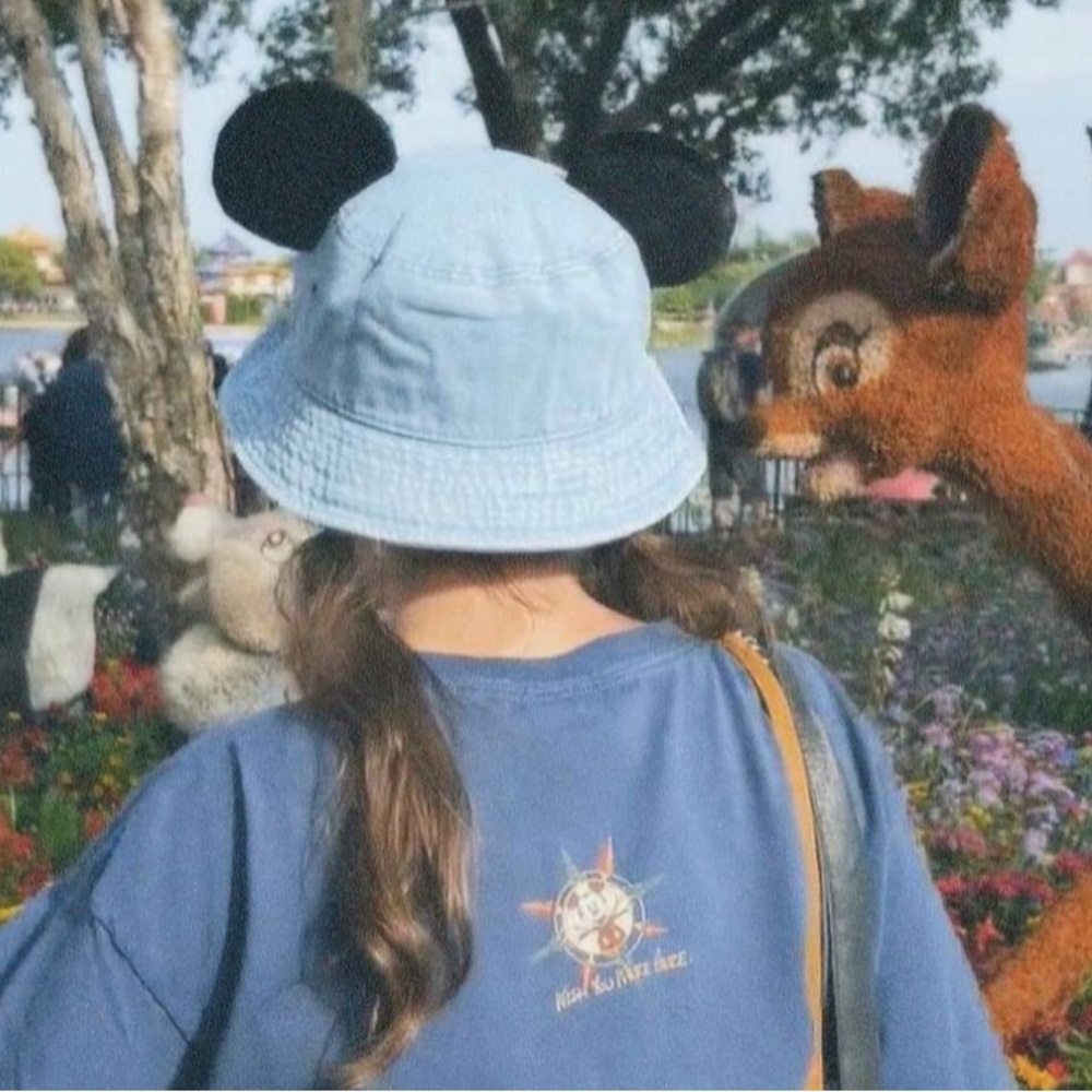 Cherry Daze Denim Mickey Bucket Hat